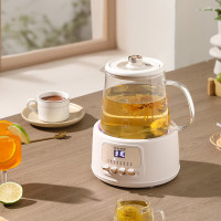 尚朋堂金属管加热电水壶1升大容量塑料机身进口温控器快速烧水安全省心