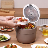 尚朋堂SUNPENTOWN 6-9人方形电饭煲3L底盘加热黑色钛金属内胆机械控制支持预约功能