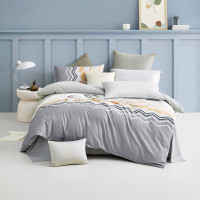 罗莱春季床品套件 200x230cm 活性印花斜纹棉质多件套 床盖式设计 1米床适用