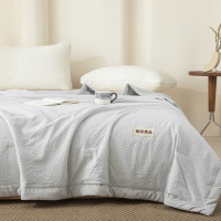 無印良品 活性印花斜纹棉质床盖式多件套 200×230cm 春季清新设计 1米床适用