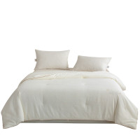 無印良品高端丝绸羊毛棉被200x230cm轻盈保暖1.35m床适用