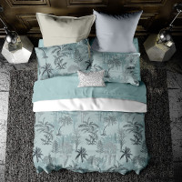 梦洁四季床盖式多件套活性印花斜纹棉200x230cm 2m床舒适透气天然面料