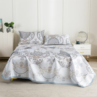 红蜻蜓夏季抗菌草席强力透气防螨虫席子超薄竹纤维席夏日