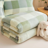 红蜻蜓冬日保暖加厚羊毛毯子柔软亲肤舒适设计