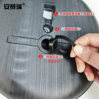 安赛瑞 直角立牌展示牌-材质:铝合金+铁质喷塑,尺寸:A3,颜色:黑,螺旋杆 12590