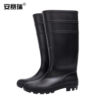 安赛瑞 PVC塑胶雨鞋(1双装) PVC塑胶 黑 靴筒长39cm 43码 M000034