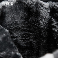安赛瑞 加绒保暖棉鞋-材质:超细纤维合成革+EVA鞋底,尺码:46,规格:黑色(男款) M000235