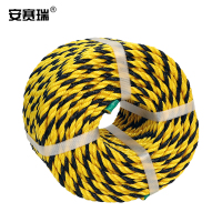 安赛瑞 警示隔离绳-材质:PP+PE,尺寸:Φ7mm,黄黑条纹,规格:100米/卷 10860