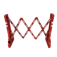 安赛瑞 移动式伸缩护栏(红/白) 11705