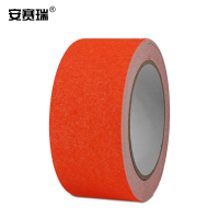 安赛瑞 防滑胶带 荧光橙(CFO) PET材质+白刚玉,100mm*5m 11903