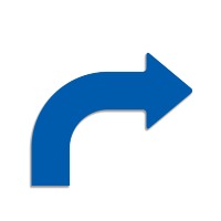 安赛瑞 耐磨拐角箭头胶带(中号)向右-蓝色 11949