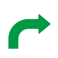 安赛瑞 耐磨拐角箭头胶带(中号)向右-白色 11955