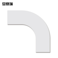 安赛瑞 耐磨拐角胶带(小号) 耐磨拐角地贴 表面覆PET保护膜 白色,10片/包 11918