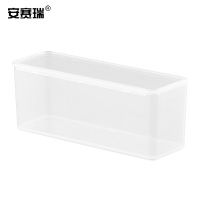 安赛瑞 长方形收纳盒-材质:塑料 外径:120×40×47mm透明 2B00566