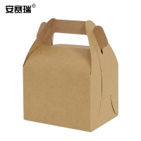 安赛瑞 手提牛皮纸盒-材质:牛皮300克 规格:11.5×8.5×8cm 颜色:牛皮色(1个装) 2B00511