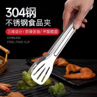 食品夹子不锈钢食品级烤肉烧烤煎牛排面包菜夹耐高温厨房专用