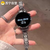 适用于华为GT5表带gt6女款手表表带watch5/4Pro新款满钻金属腕表fit智能41mm女士手链高级感3139y