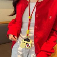 适用于大疆Osmo Action4保护套多巴胺挂绳Action4/5pro户外灵眸运动相机硅胶套机身壳防刮防蹭3139y