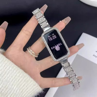 [满天星]适用华为手环11pro表带新款10女生士11时尚手链腕带I十代nfc系列百搭ins三珠镶钻式103139y