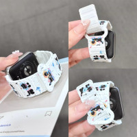 适用于小米手环10表带9波浪荔枝纹8真皮皮质7/6/5/4/3NFC版替换腕带时尚轻奢彩云鎏金通用10陶瓷3139y