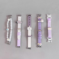 [黛紫凝霜]适用小米手环9表带紫色合集10陶瓷版卡通可爱新拼色腕带串珠高级替换带3139y