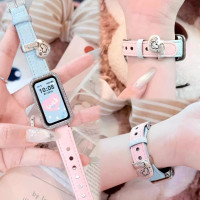 适用于华为11手环表带新款运动band11pro素皮荔枝皮带腕带智能手环HUAWEI十一代女高级感nfc系列专3139y