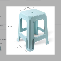 幻窕 WT477 北欧加厚塑料凳子 简约方矮凳