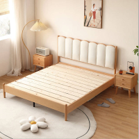 幻窕 WT486 现代简约实木床1.8米双人床