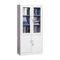 幻窕 钢制大器械文件柜资料柜密码带锁凭证档案柜 灰色 1800*850*390 BJ934