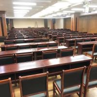 幻窕 CA230 礼堂大型会议室双人会议桌椅 长条桌实木贴皮