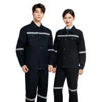 幻窕 车间作业人员服装 深蓝色均码工装 AB024