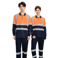 幻窕 车间作业人员服装 橙色均码工装 AB025