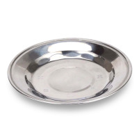 幻窕 CA160 不锈钢圆菜盘 家用圆形浅餐盘 小碟子托盘平盘配菜商用