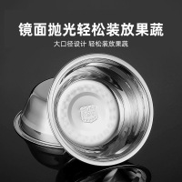 幻窕 CA188 特厚304不锈钢汤盆子28cm食堂加厚饭碗圆形面盆