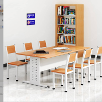 幻窕 WT459 学校图书馆会议室 钢木办公阅览桌