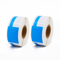 渝捷 YJ-05FBL-150 线缆标签 32mm*64mm+35mm 150片/卷 蓝色