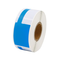 渝捷 YJ-05FBL-100 线缆标签 32mm*64mm+35mm 100片/卷 蓝色