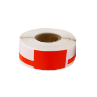 渝捷 YJ-02FRD-200 线缆标签 25mm*38mm+40mm 200片/卷 红色