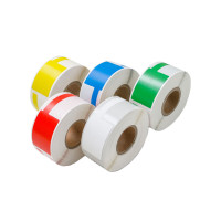 渝捷 YJ-03F彩-100 线缆标签 30mm*45mm+50mm 100片/卷 彩色 请备注颜色