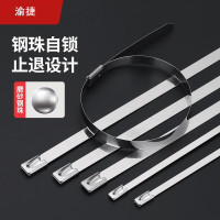 渝捷304不锈钢扎带 尺寸:4.6mm*800mm (100根/包)