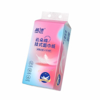 蓝漂白色气垫挂式抽纸1提袋装(彩虹羽毛)