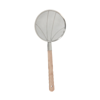 迈新美 竹柄不锈钢笊篱 32cm 1把