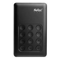 朗科(Netac)K588 1T 移动硬盘 按键密码 USB3.0 黑色