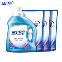 蓝月亮深层洁净护理洗衣液套装 薰衣草香 1kg瓶+1kg*3袋装