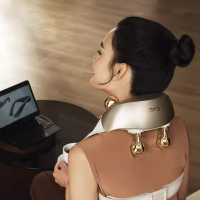 skg颈椎按摩器H5-2尊贵款 肩颈腰部颈部晶钻按摩头滚揉按摩披肩热灸热敷按摩仪 生日礼物送父母男女友