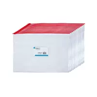 广博(GuangBo) P0006 A4 PVC 文件袋 12个/包 透明红边