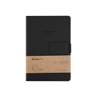 广博(GuangBo) GBP20038 25K 120张/本 皮面记事本 80g双胶纸 笔记本 黑色