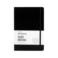 广博(GuangBo) W48140 A5 120张/本 时尚皮面本 80g双胶纸 笔记本 黑色