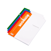 广博(GuangBo) GBR0796 B5 80张/本 无线装订 软抄本 4本/包 蓝绿红橙