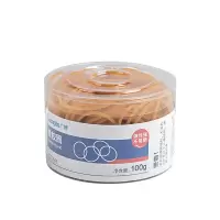 广博(GuangBo) WQT9544 100g 橡胶圈 1 盒 黄色